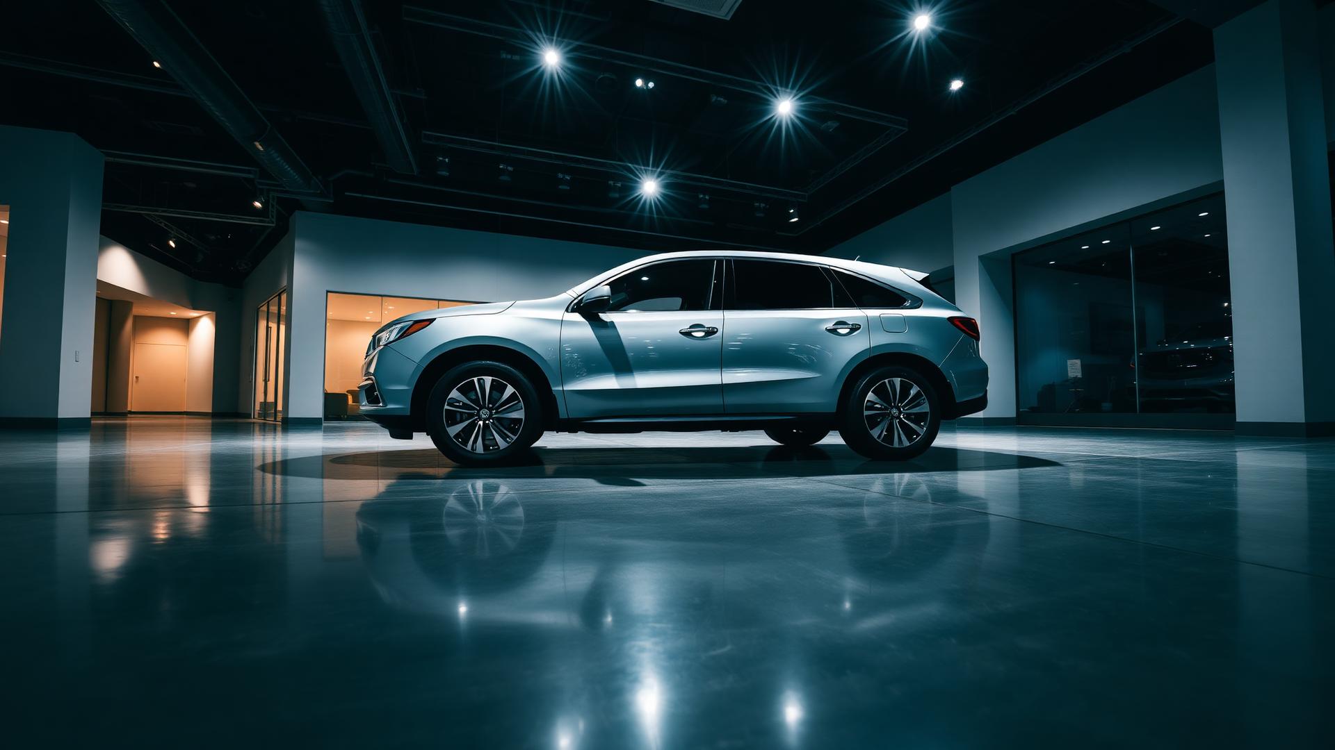 Acura in showroom