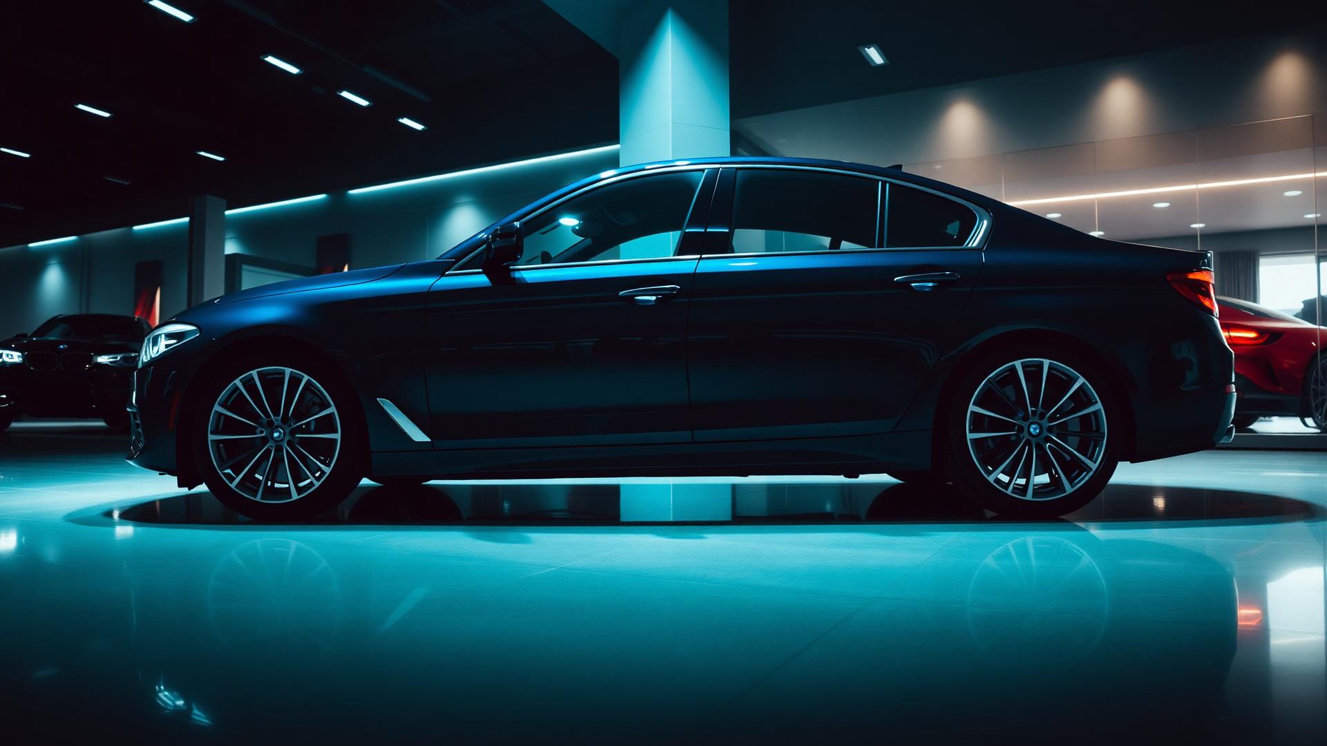 BMW in showroom