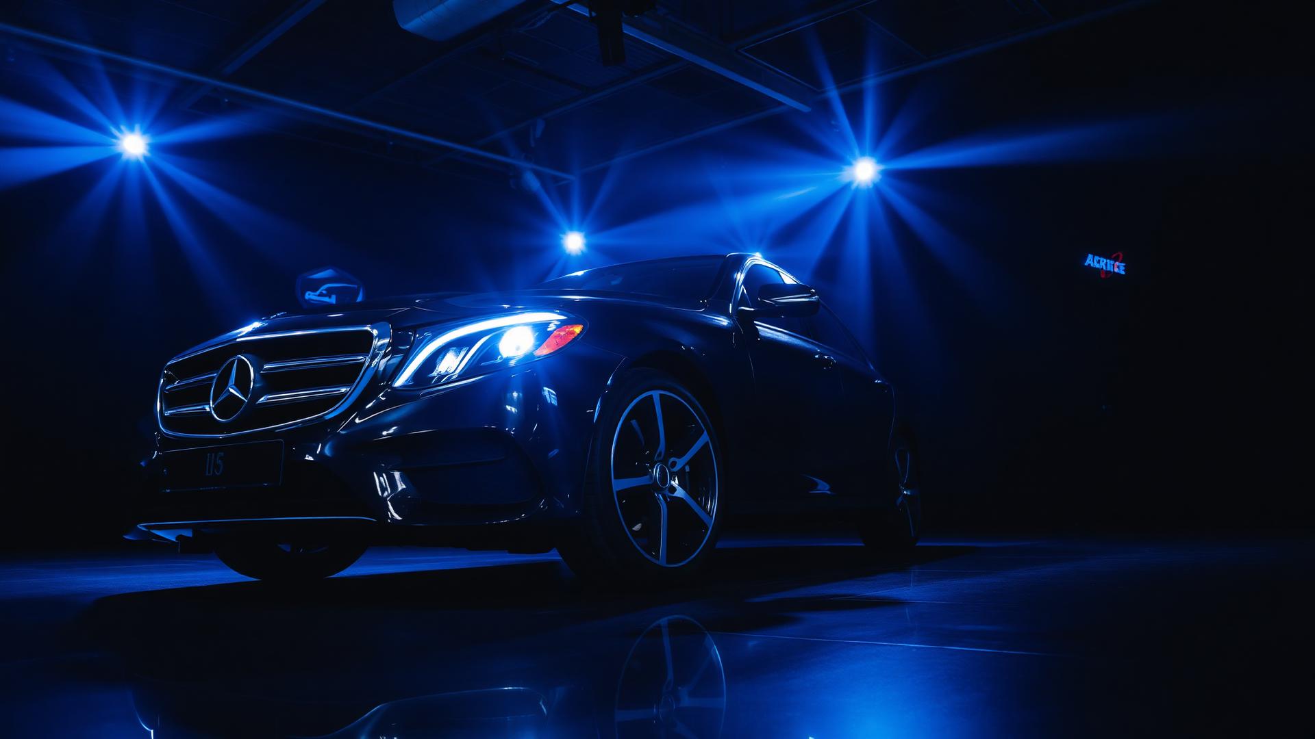 Mercedes-Benz in showroom